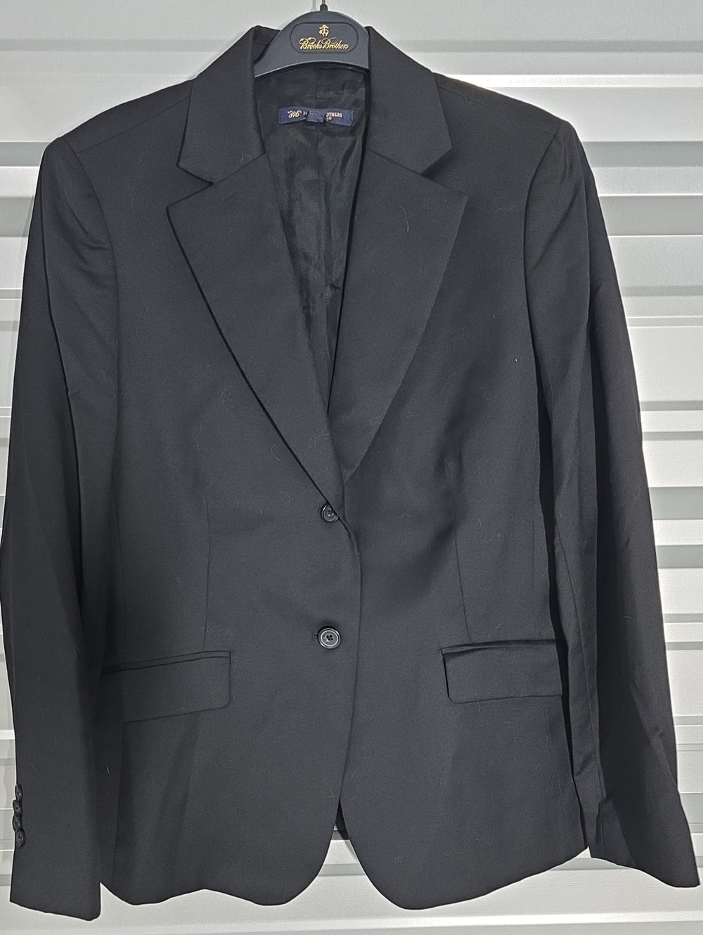 Brooks Brothers Black Women's Two-Button Blazer